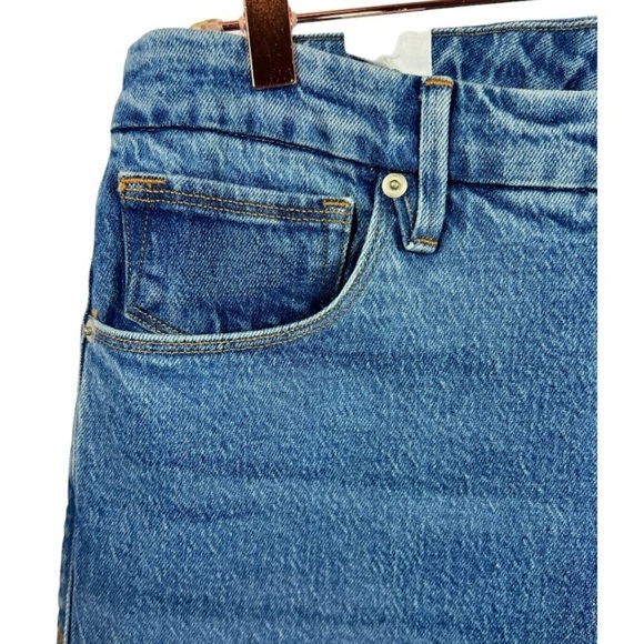 NWT Good American Good Classic High Waist Raw Hem Jeans 10/30 - Picture 8 of 13